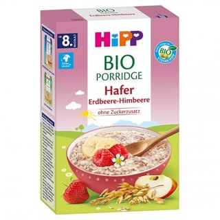 HiPP Organic Porridge Oats, Strawberry and Raspberry 250g